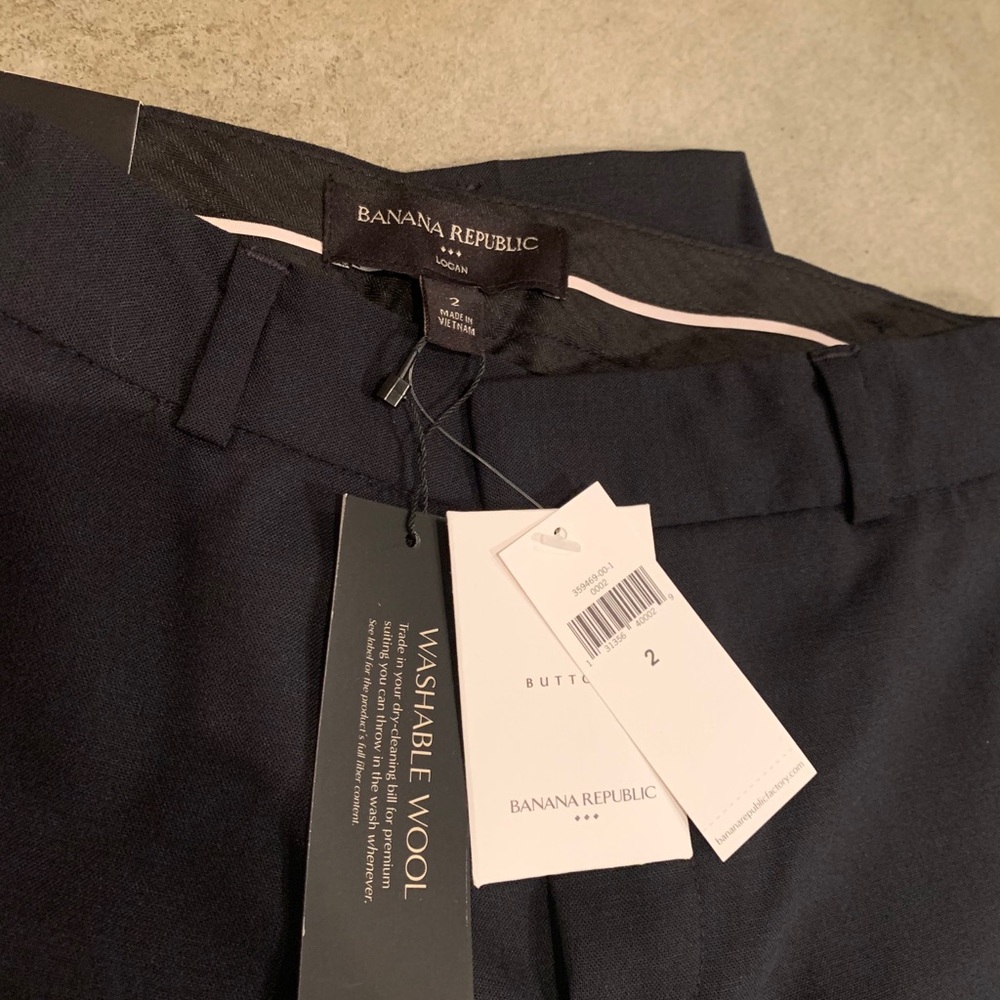 Banana Republic Logan pants, grey & , size 2